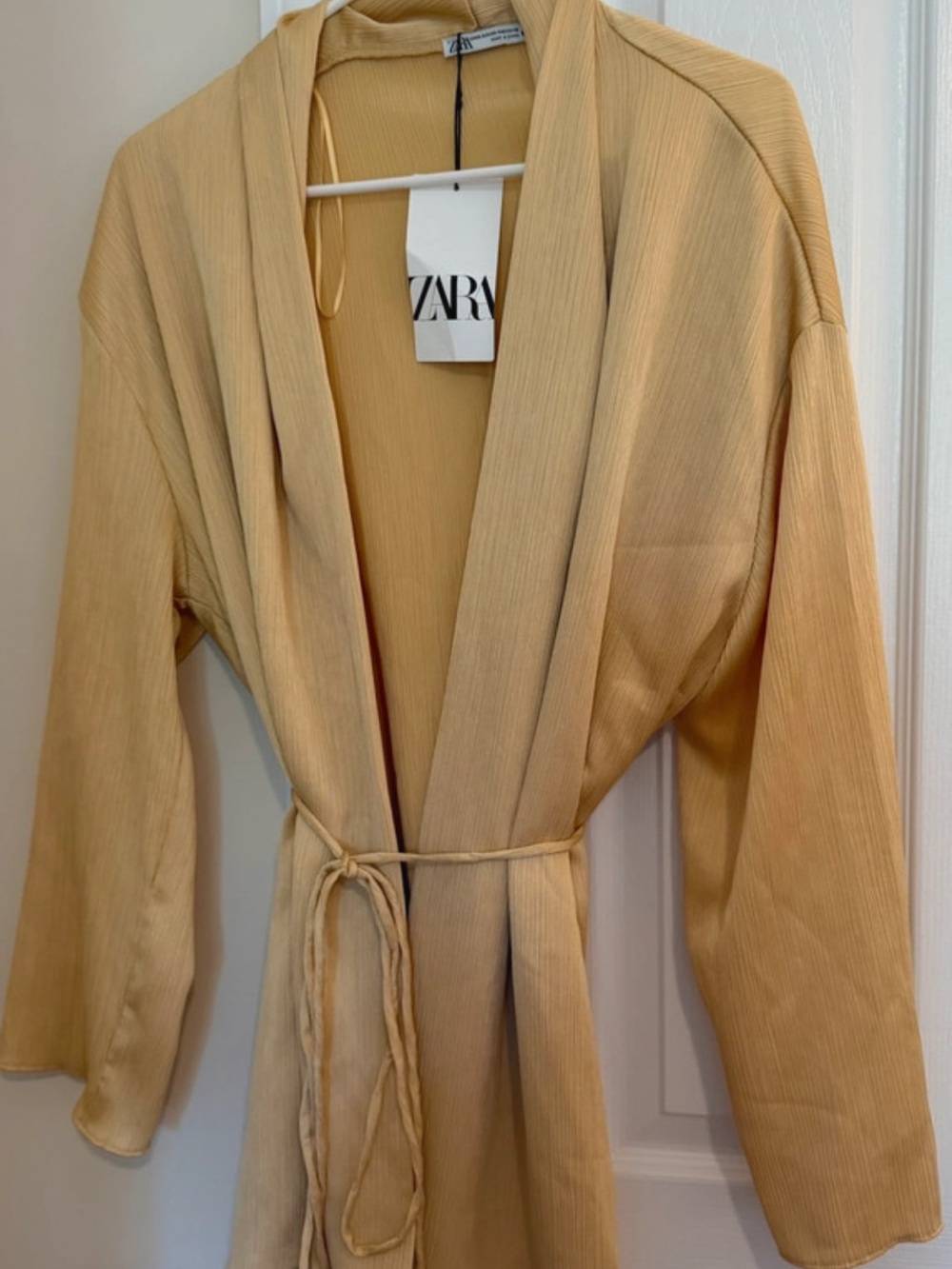 ZARA Ribbed Kimono-Style Coverup